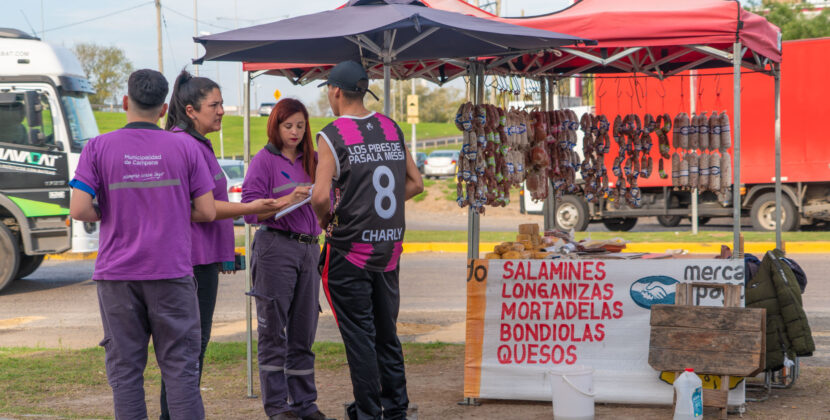 El Municipio realizó operativos por la presencia en la ciudad de vendedores ambulantes de otras localidades