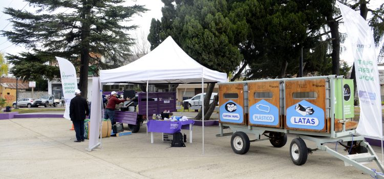 En su primera jornada, el “Punto Verde Móvil” recolectó muchos reciclados