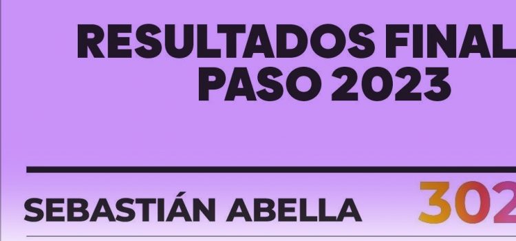 Resultados finales de las PASO: Abella superó los 30.000 votos