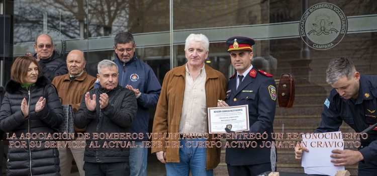 Abella acompañó el acto por el 74° aniversario de la creación de la Asociación de Bomberos Voluntarios