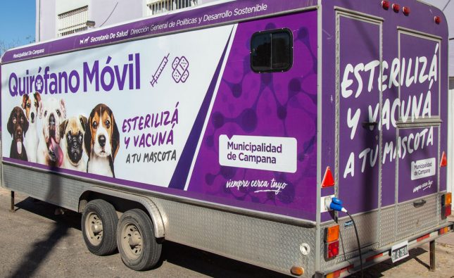El quirófano móvil del Municipio estará en el corredor de Ruta 4