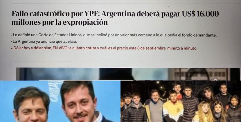 “El gobierno kirchnerista que representa Sarna le hizo perder al país u$s16.000 millones por la mala expropiación de YPF”