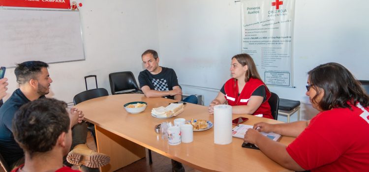 Abella se reunió con la nueva Comisión Directiva de Cruz Roja Campana