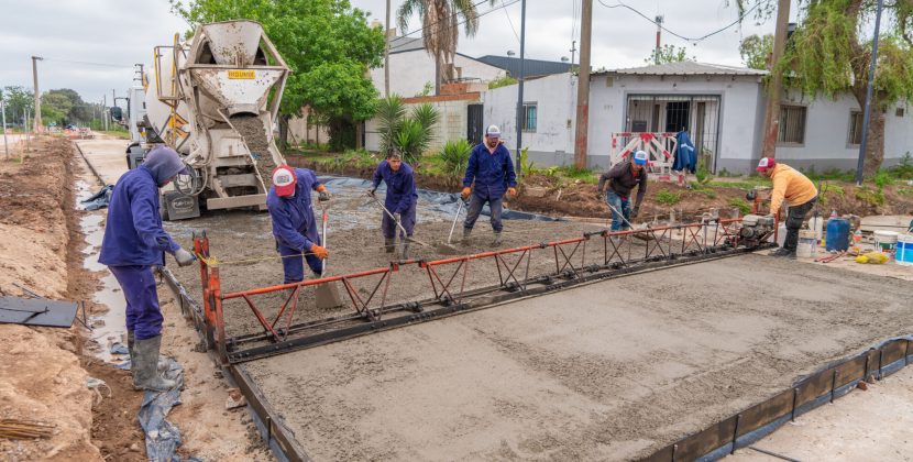 El Municipio avanza con la repavimentación de la avenida Bellomo