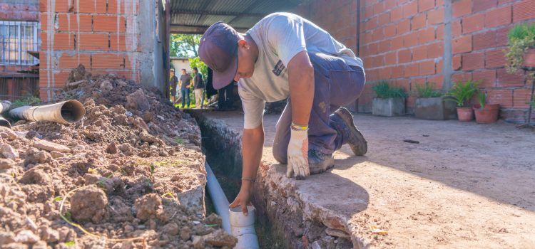 La Esperanza: el Municipio concreta la segunda etapa de la obra de conexión cloacal
