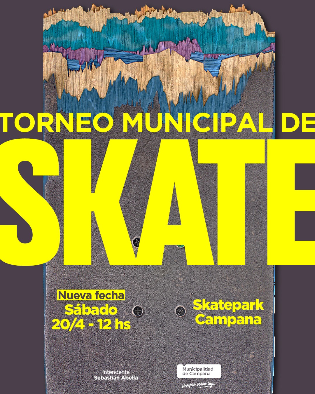 Este sábado se realizará el torneo municipal de skate