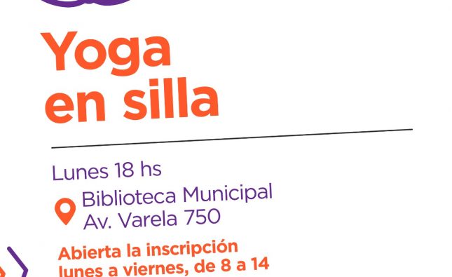 El Municipio suma dos nuevos talleres gratuitos para personas + 50: Yoga en silla y Arte terapia